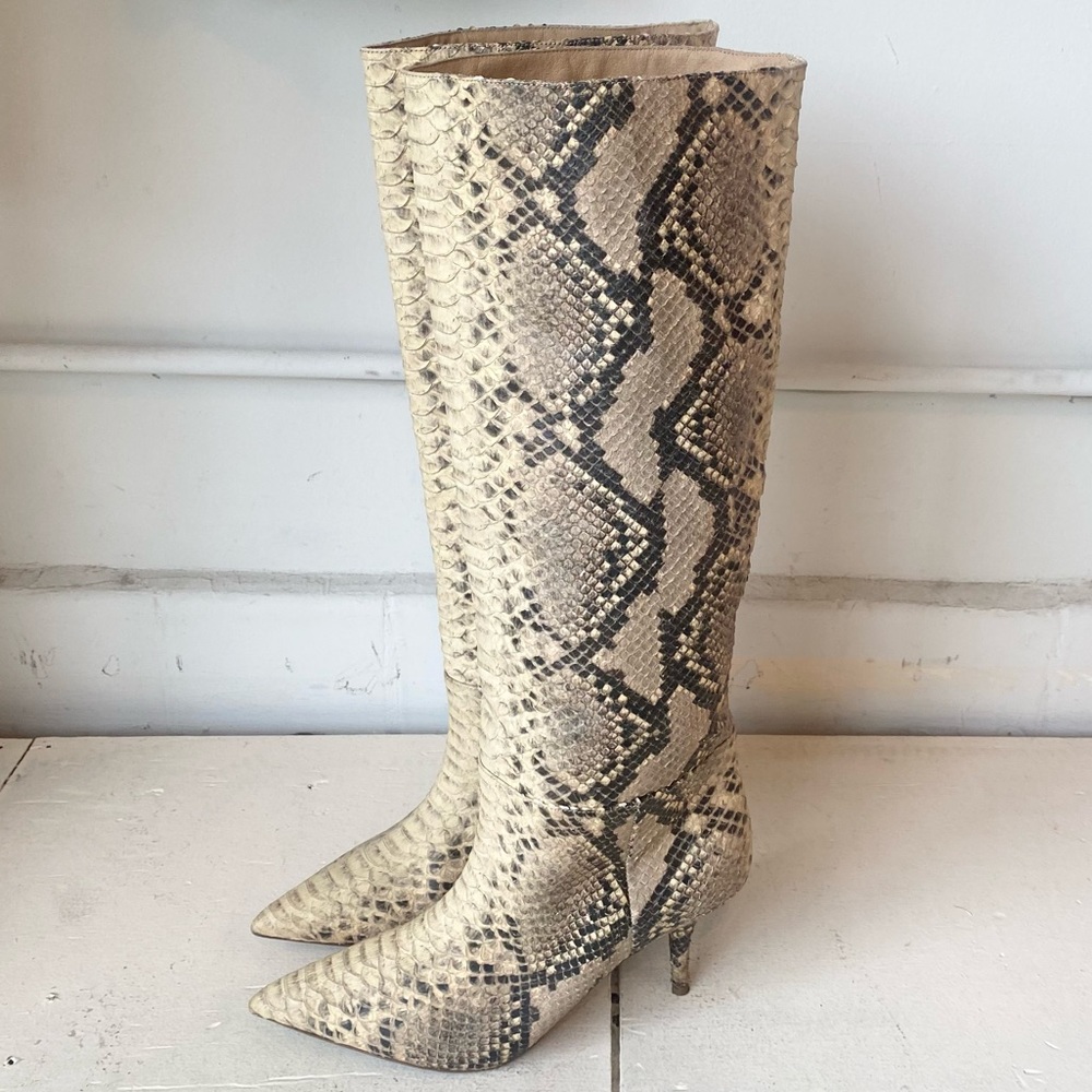 YEEZY Season 7 Python Embossed Boots